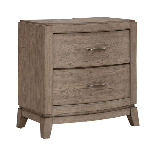 Liberty Furniture Avalon Nightstand with Charging Station in Burnished Beige image