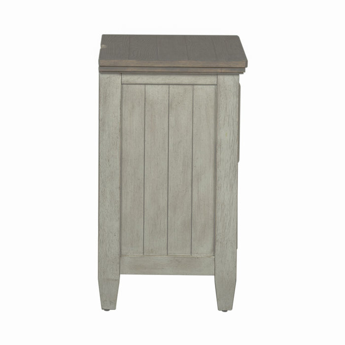 Heartland 2 Drawer Nightstand w/ Charging Station in Antique White