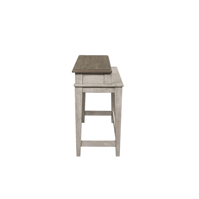 Heartland Console Bar Table in Antique White