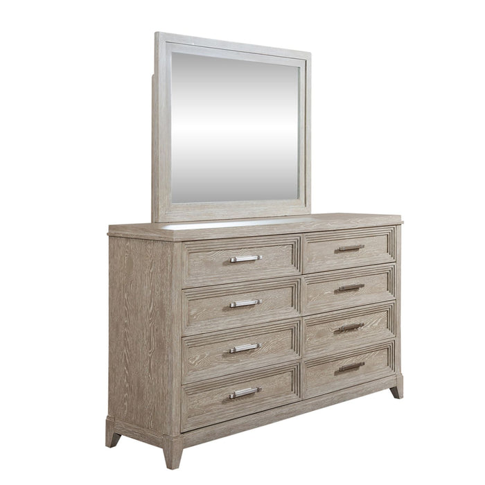 Belmar King California Panel Bed, Dresser & Mirror, Night Stand