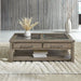 Liberty Furniture Skyview Lodge Cocktail Table in Cobblestone image