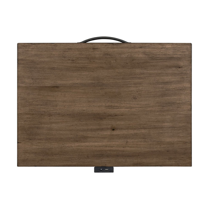 Shaker Lakes Open Nightstand w/ Charging Station