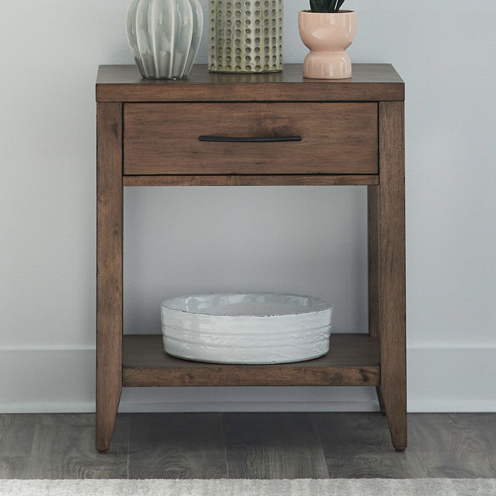 Shaker Lakes Open Nightstand w/ Charging Station image