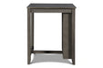 Gia 3 Pc 30" Storage Counter Table & 2 Chairs-Gray