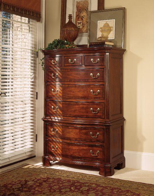 American Drew Cherry Grove Chest on Chest in Cherry