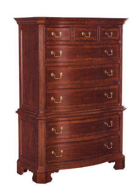 American Drew Cherry Grove Chest on Chest in Cherry