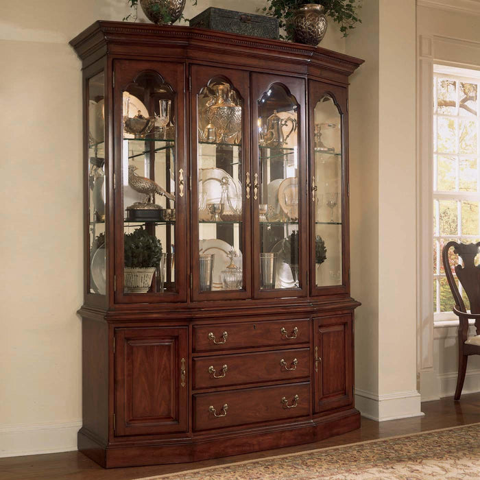 American Drew Cherry Grove Canted China Cabinet