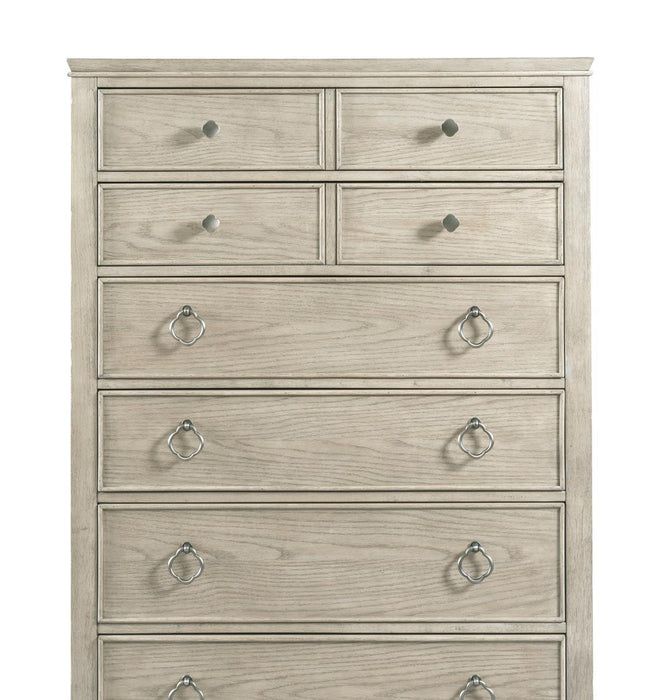 American Drew Vista 8 Drawer Chest in White Oak