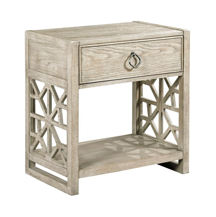 American Drew Vista Delray Open Nightstand in White Oak image