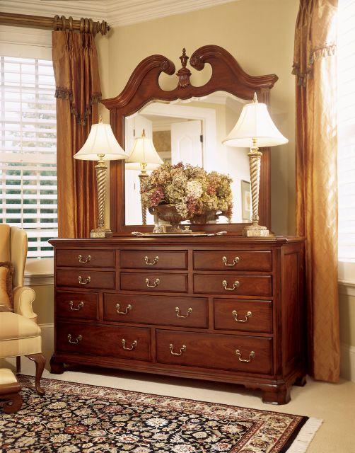 American Drew Cherry Grove Triple Dresser in Cherry