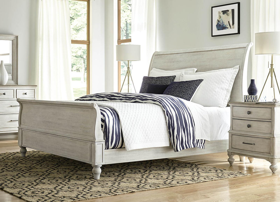 American Drew Litchfield California King Hanover Sleigh Bed