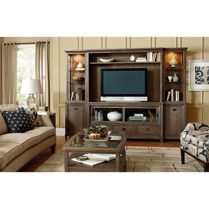 American Drew Park Studio RSF Pier Entertainment Base in Weathered Taupe