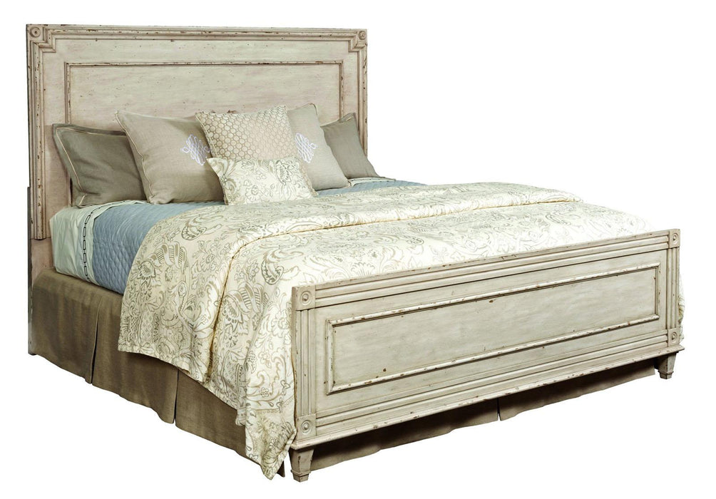 American Drew Southbury King Panel Bed in Fossil and ParchmentR