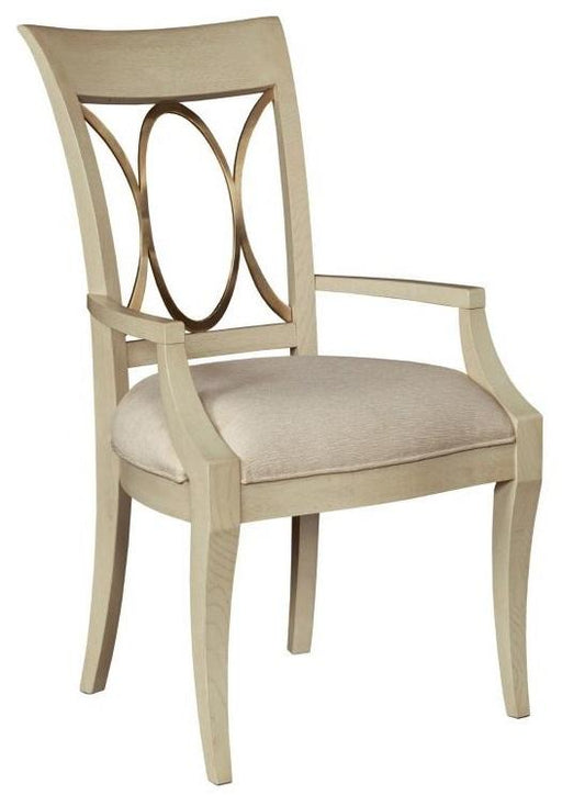 American Drew Lenox Casiano Arm Chair in Rich Clear Lacquer (Set of 2) image