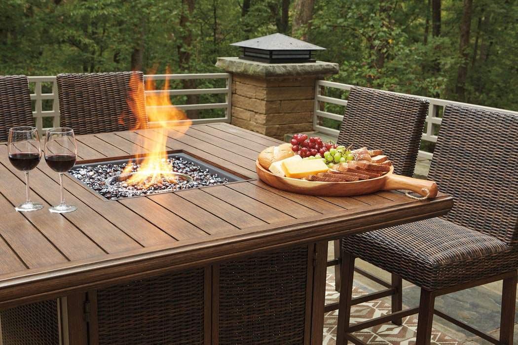 Paradise Trail Outdoor Bar Table Set