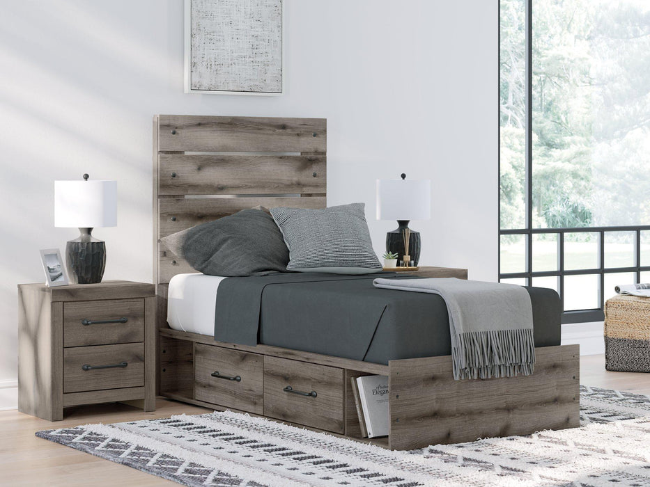 Graystorm Bed with Storage