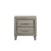 Lennox 2 Drawer Nightstand-Gray