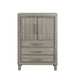 Lennox Door Chest With Led Light-Gray