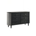 Skyline 6 Drawer Dresser-Onyx