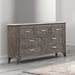 Lisbon Marble Top Dresser-Gray