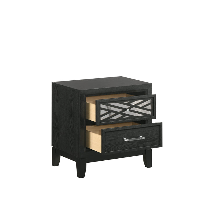 Obsidian Nightstand-Black