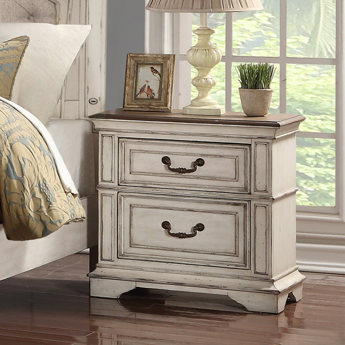 Anastasia Nightstand - Ant. White