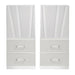 Europa Nightstand Panels, Set Of 2 - White