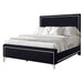 Ava 5/0 Q Headboard, Footboard & Slat Kit-Ebony