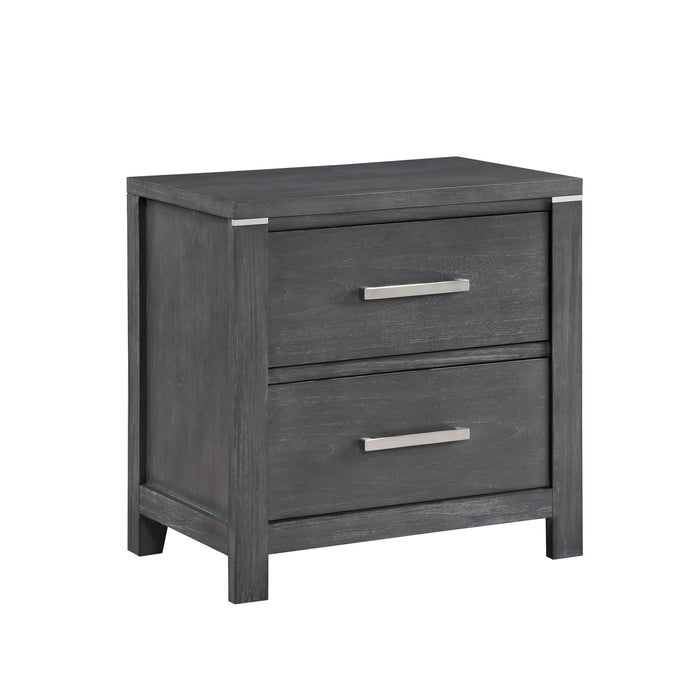 Odessa Nightstand-Charcoal