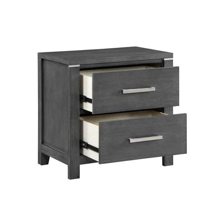 Odessa Nightstand-Charcoal