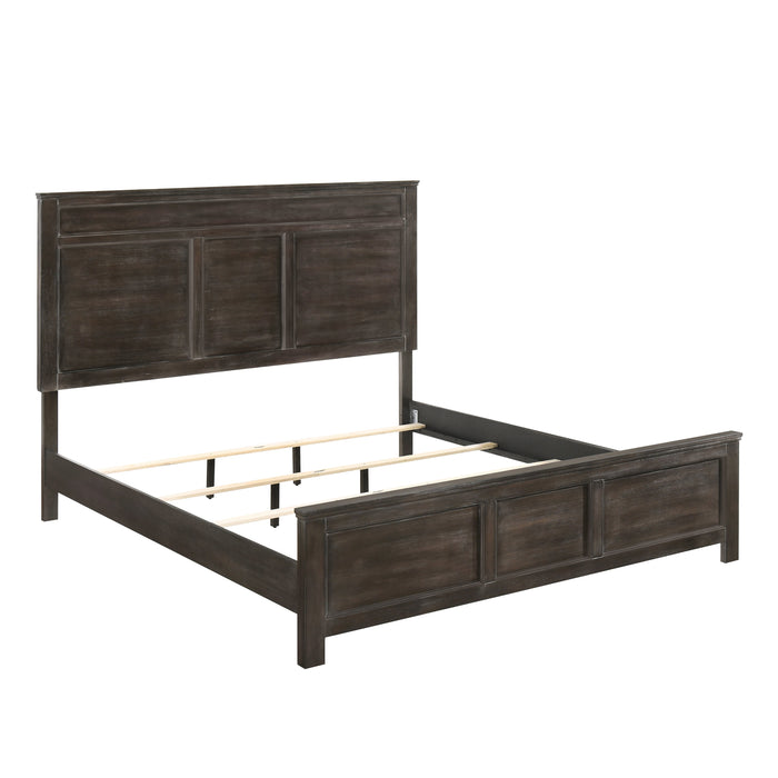 Andover 3/3 T Headboard, Footboard & Slats-Nutmeg