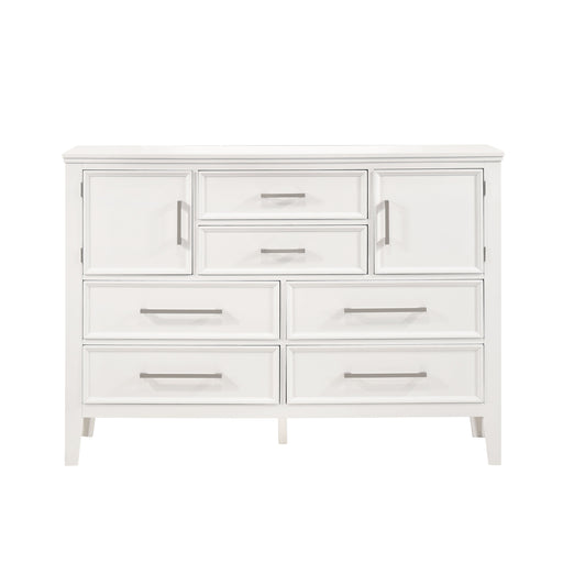 Andover 60" Dresser W/Doors-White