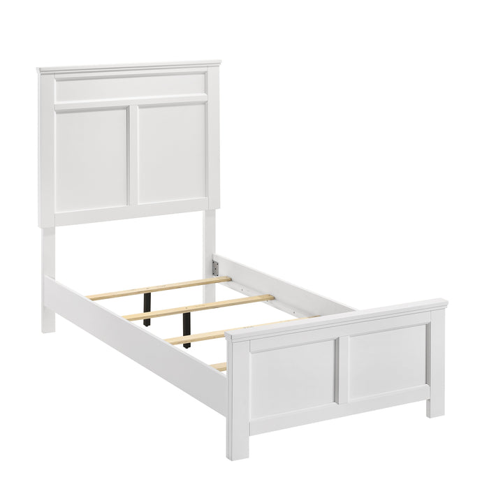 Andover 3/3 T Headboard, Footboard & Slats-White