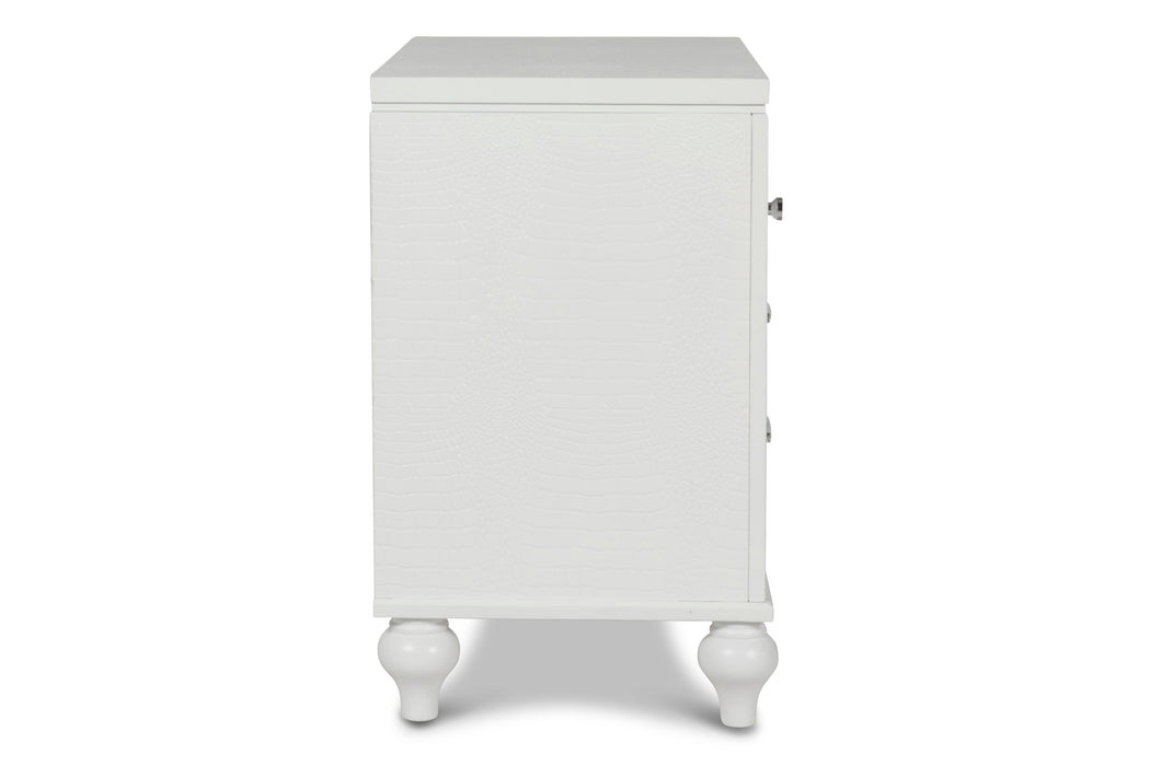 Valentino Nightstand-White