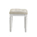 Valentino Dressing Table Stool-White