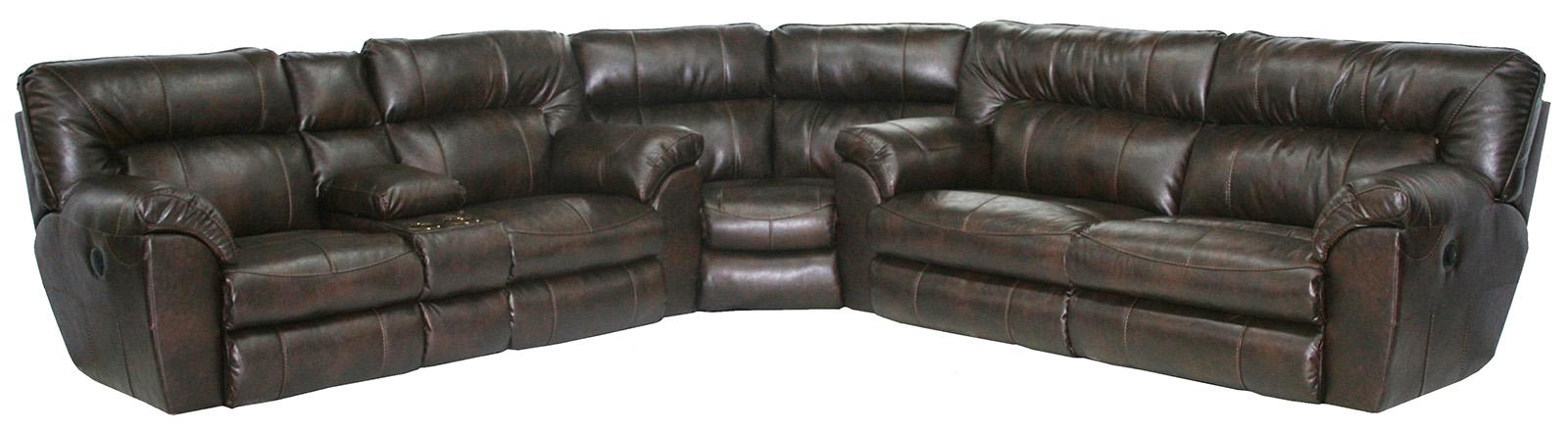 Catnapper Nolan Extra Wide Reclining Sofa in Godiva