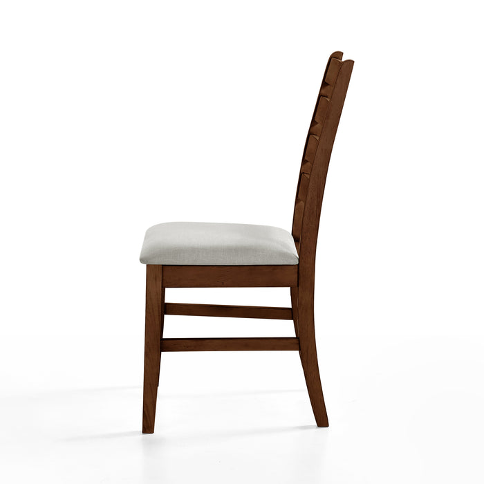 Pascal Ladderback Dining Chair (2 Per Carton)-Walnut