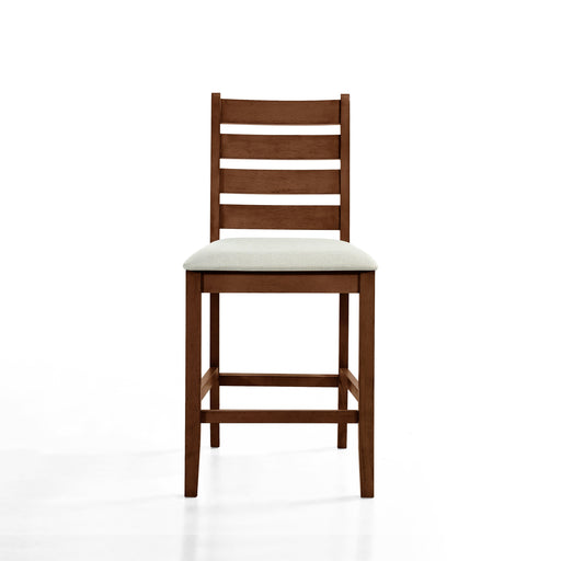 Pascal Ladderback Counter Chair (2 Per Carton)-Walnut