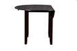 Gia 3 Pc 42" Drop Leaf Dining Table & 2 Chairs-Ebony