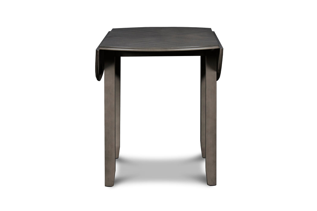 Gia 3 Pc 42" Drop Leaf Dining Table & 2 Chairs-Gray