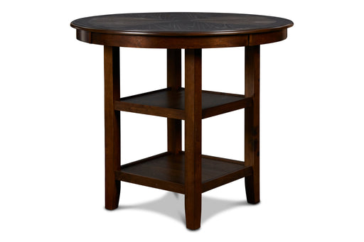 Gia 5 Pc 42" Round Counter Dining Table & 4 Chairs-Cherry