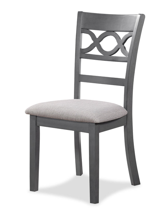 Cori Round Dining 5 Pc Set-Gray