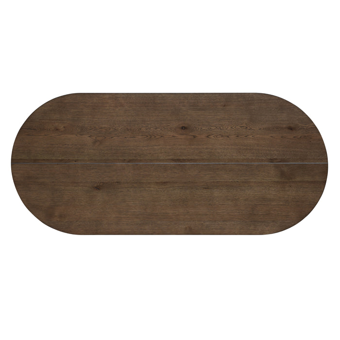 Kody 79" Oval Dining Table Top-Dk Walnut