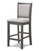 Amy Counter Chair (2/Ctn)-Gray