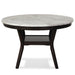 Celeste 48" Round Dining Table-Espresso/Faux Marble