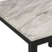 Celeste 5Pc 42" Marble Finish Counter Table & 4 Chairs-Gray