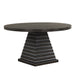 Plateau Round Table Pedestal Base Top-Rustic Espresso