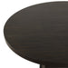 Plateau Round Table Pedestal Base Top-Rustic Espresso
