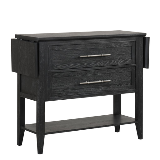 Sable Crest Drop Leaf Server-Black