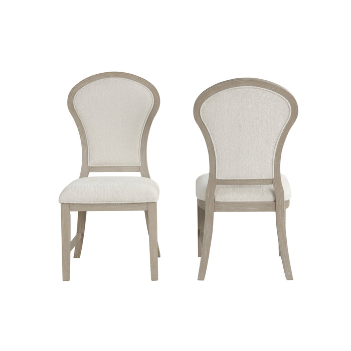 Gwendolyn Dining Side Chair (2 Per Carton)-Cerused Taupe